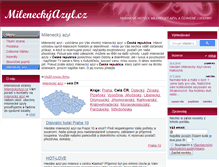 Tablet Screenshot of milenecky-azyl.mileneckyazyl.cz